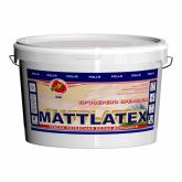 Краска MATTLATEX для стен и потолков, под покраску обоев латексная, легко моющаяся (белый) 7 кг
