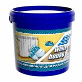 Эмаль акриловая для радиаторов White House глянцевая (белый) 1 кг