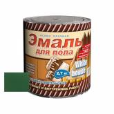 Эмаль для пола алкидно-уретановая White House глянцевая (зеленый луг) 2,7 кг